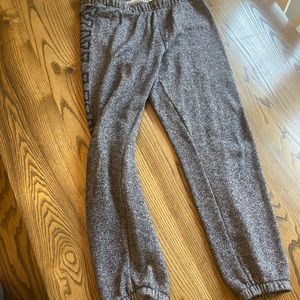 Victorias secret pink grey sweat pants medium